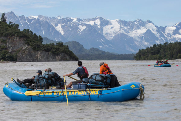 Rafting the Tatshenshini River, perhaps the wildest and most visually spectacular river in North America.