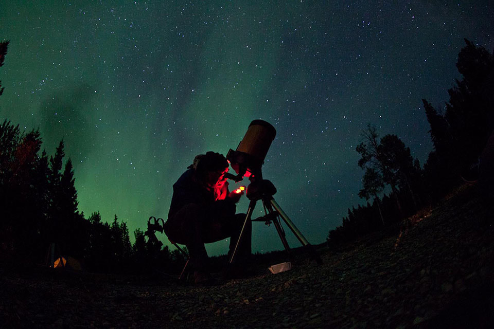 TAWBAS stargazing, wood buffalo national park, northwest territories, canada.